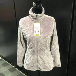 Free2B Faux Fur Teddy Jacket,braided butter pile,full zip,hip pocket,high collar
